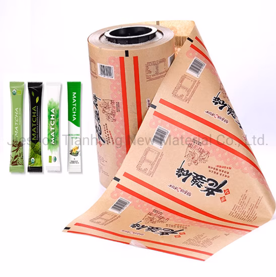 Film d'emballage flexible en PET métallisé BOPP, rouleau de Film d'emballage alimentaire pour barres de céréales, Biscuits, Chips